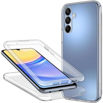 Coque 360 degrés intégrale pour Samsung Galaxy A55 5G Protection arrière PC Case et Avant en TPU Transparente - XEPTIO - 1