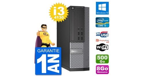 Pc dell optiplex 7020 sff intel i3-4130 ram 8go disque dur 500go windows 10 wifi