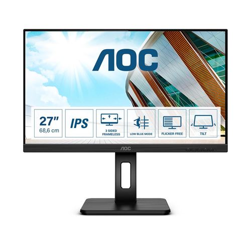 AOC 27P2q Ecran Led Full Hd (1080P) Taille 27 Noir de Inmac Wstore - Image 2