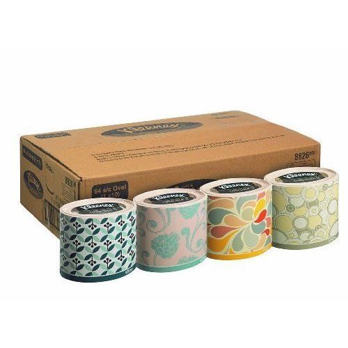 Mouchoir KLEENEX - Ovale / Blanc - carton de 10 Boites de 64 Mouchoirs