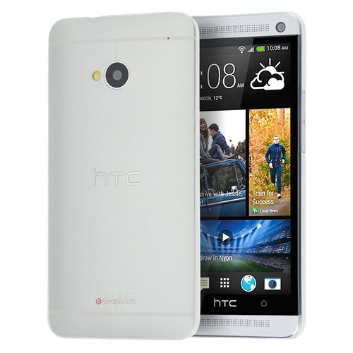 doupi UltraSlim Coque pour HTC ONE (M8) fin mat ultra mince et ultra léger Bumper Cover Housse de Protection Shell Coque, Blanc