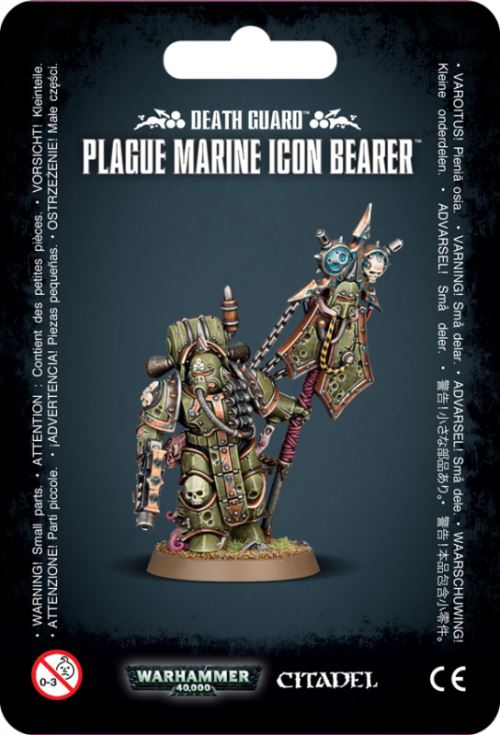 Warhammer 40K - Death Guard Plague Marine Icon Bearer