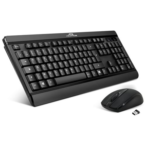 Pack Clavier - Souris Sans Fil Advance Silent Wireless Combo (Noir)