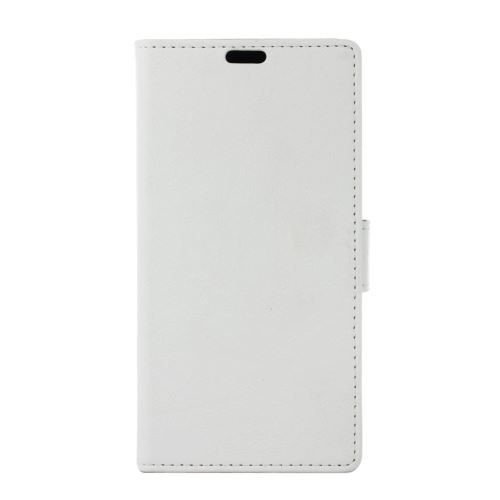 Etui en PU avec support blanc pour votre LG G7 Fit