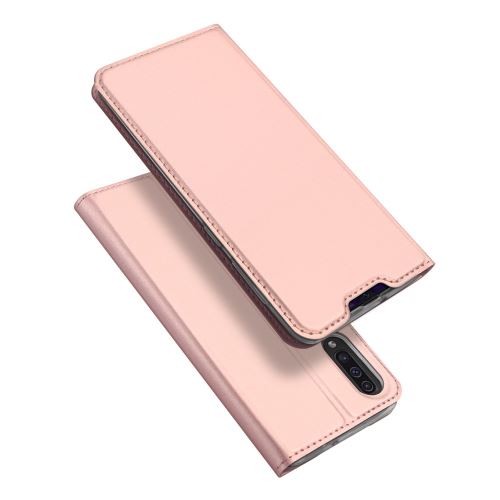 Etui en PU skin pro série flip or rose pour votre Samsung Galaxy A50