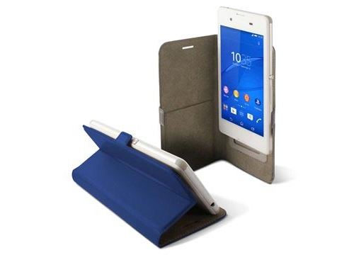 Ksix Mobile Tech UNIVERSAL FOLIO CASE - Flip cover voor mobiele telefoon - polycarbonaat, PU synthetisch leer - blauw