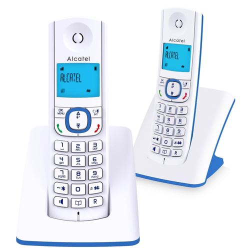 Téléphone fixe ALCATEL F 530 DUO BLEU
