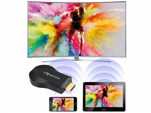 Clé HDMI Full-HD Miracast / Mirroring / AirPlay / DLNA MMS-1080