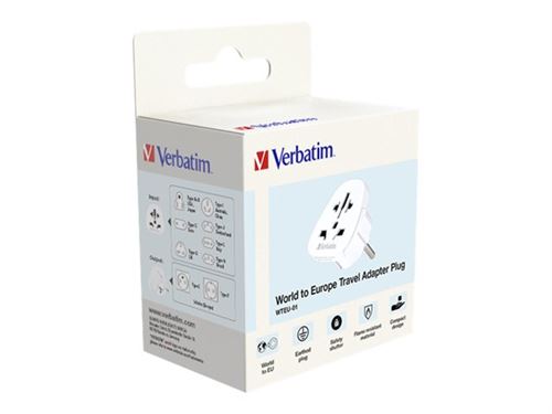 Verbatim WTEU-01 - Adaptateur pour prise d'alimentation - CEE 7/4
