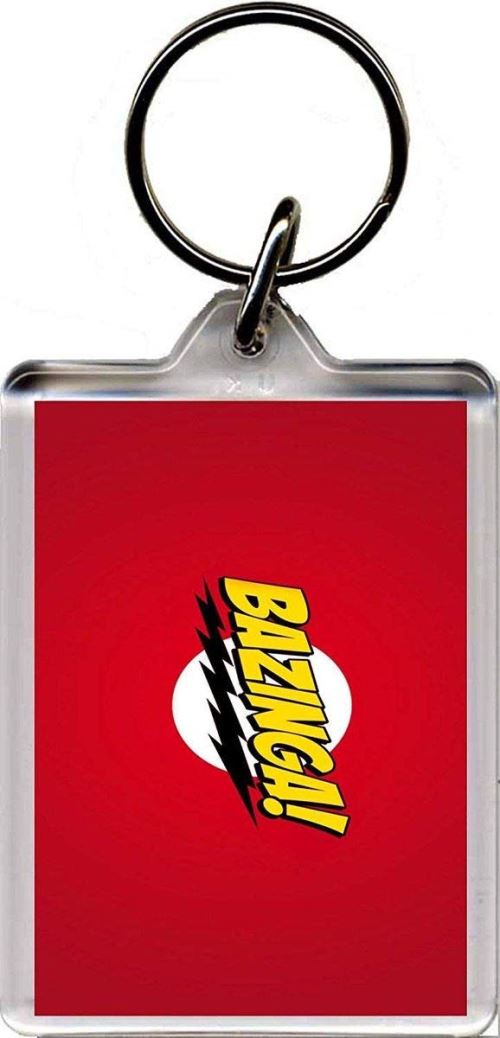 Porte-clefs The big bang theory - bazinga (4 x 9 cm)