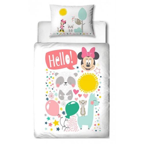 Minnie Disney Friends - Parure de Lit Bébé - Housse de Couette