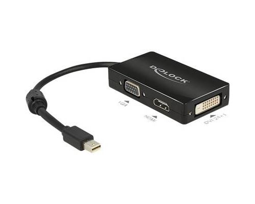 Delock 62631 Mini Displayport To Hdmi Dvi Vga Adapter Noir
