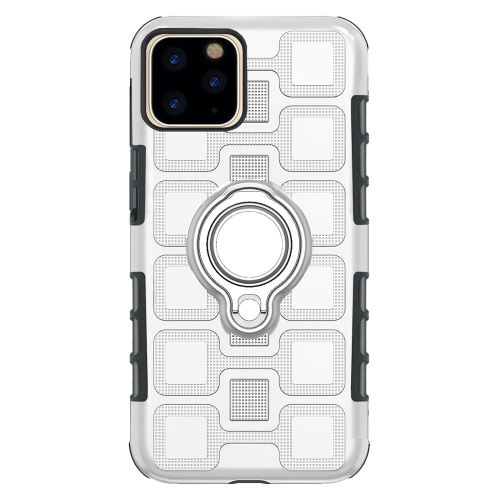 Coque antichoc avec support de bague pour Apple iPhone 11 6.1 - Argent