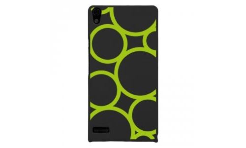 Coque rigide pour Huawei Ascend P6 avec impression Motifs ronds verts