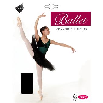Silky - Collants de danse convertibles (1 paire) - Fille (7-9 ans) (Noir) - UTLW159 - 1