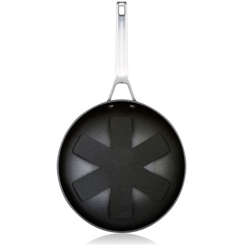 Poêle à Frire 24cm Induction, Antiadhésive Écologique, Aluminium Forgé sans PFOA, Wecook, Ecosteel, , Noir