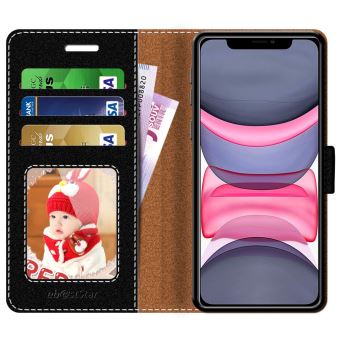 Etui porte-cartes protection en cuir de qualité pour votre iPhone