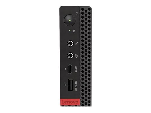Lenovo ThinkCentre M720q 10T8 - Minuscuul - Core i3 9100T / 3.1 GHz - RAM 4 GB - SSD 128 GB - UHD Graphics 630 - GigE - Win 10 Pro 64 bits - monitor: geen