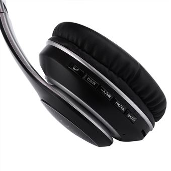 Casque sans fil pliable à LED VJ033 Sport stéréo Noir Casque - Main Image