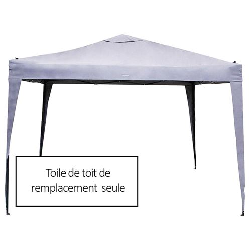 Toile de tonnelle Easy up coloris gris Hespéride