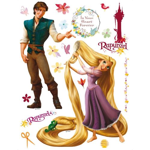 Bebe Gavroche Sticker g&eacute;ant Princesse Raiponce Disney