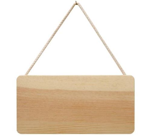 Plaque en bois à suspendre 21 x 10 cm