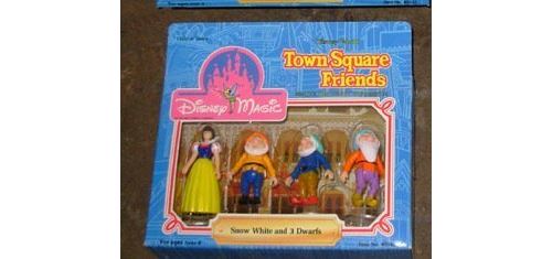Amis de Disney World Town Square - Blanche-Neige et 3 nains