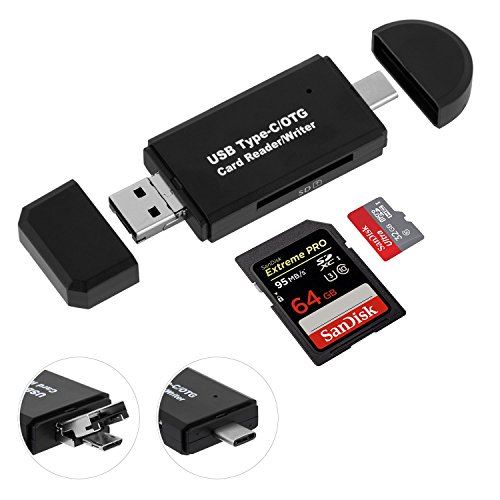 Heden LECME2USBE Lecteur carte mémoire Lecteur de cartes mémoire tout en un USB 3.0 avec adaptateur USB/Micro-USB 