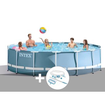 Kit Piscine Tubulaire Prism Frame Ronde 4 57 X 1 22 M Kit D Entretien Intex Piscine Achat Prix Fnac