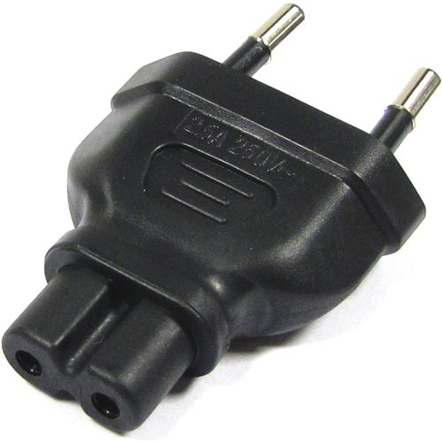 adaptateur connecteur IEC C7-60320 bipolaire