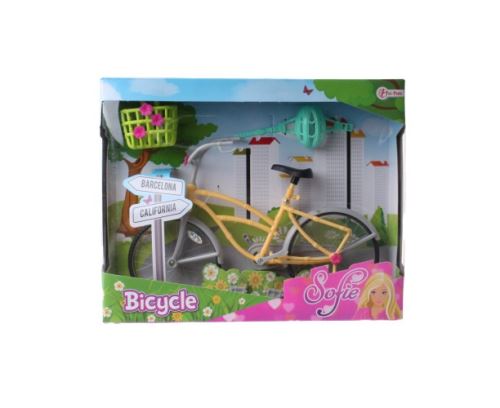 Toi-Toys vélo pour adolescentes poupées jaune 5 pièces
