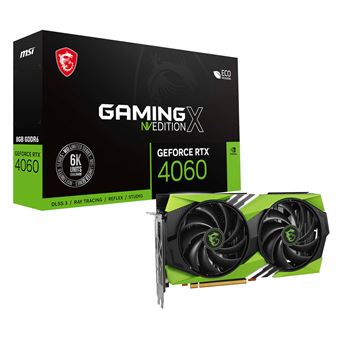 Carte graphique MSI GeForce RTX 4060 GAMING X NV EDITION - 8G - 1