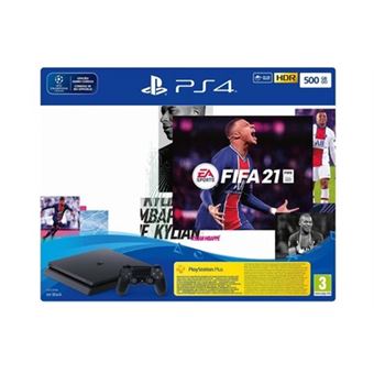 Console PS4 500 Go + FIFA 21 + Pack FUT + PS+ 14 jours