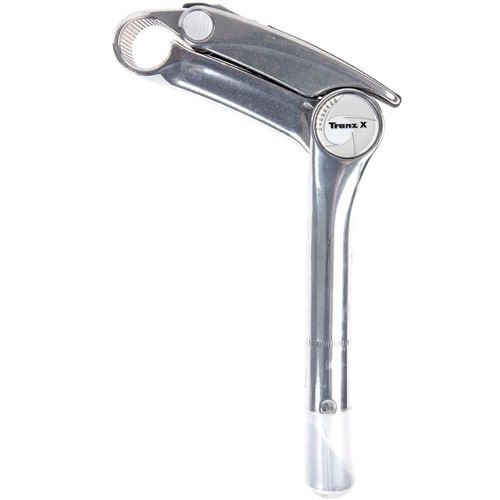 TranzX tige avant réglable 25,4/180 mm alu argent