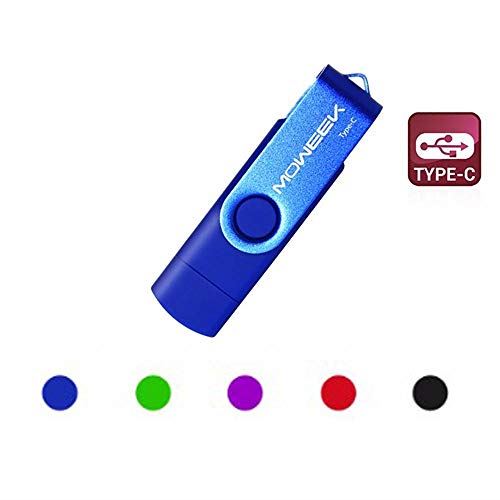 Clé USB 3.0 128 Go pour Smartphones et Tablettes Android Type-C (Disponible en 32 Go, 64 Go, 128 Go) Bleu
