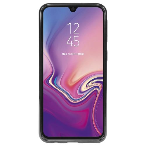 Mobilis T-Series - Achterzijde behuizing voor mobiele telefoon - zwart - voor Samsung Galaxy A40