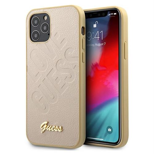Coque Guess Iridescent coeur pour iPhone 12 Pro Max or