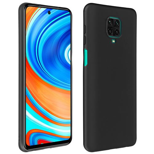 Avizar Coque Pour Xiaomi Redmi Note 9 Pro Max/9 Pro/9S Silicone Flexible Ultra-fine Noir