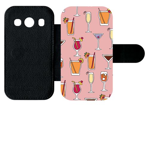 Etui À Rabat Samsung Galaxy Ace 4 G357 Cocktails Font Rose