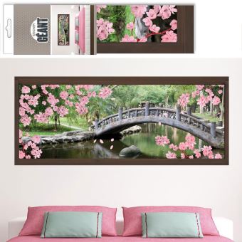 Autocollant Mural Zenitude en Trompe lil - 1