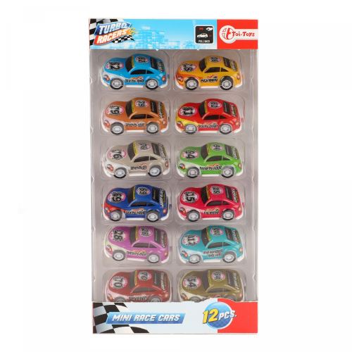 Toi-Toys Turbo Racers voitures de course multicolores 12 pièces