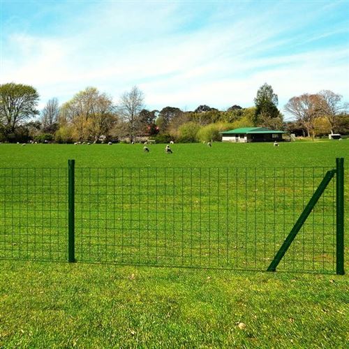 vidaXL - Kit de grillage - 25 m - Vert - Image 2
