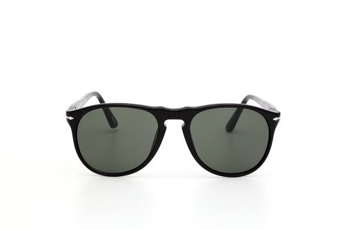Persol - Lunette de soleil PO 9649S 9649 Aviator - Homme, Black/Grey, 55 mm
