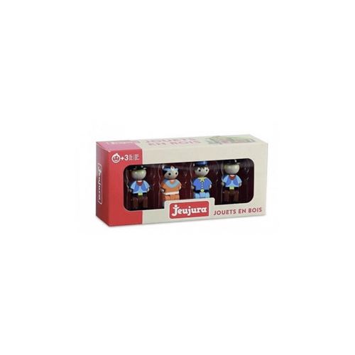 JeuJura - Coffret 4 Personnages Far West, 8089, Multicolore