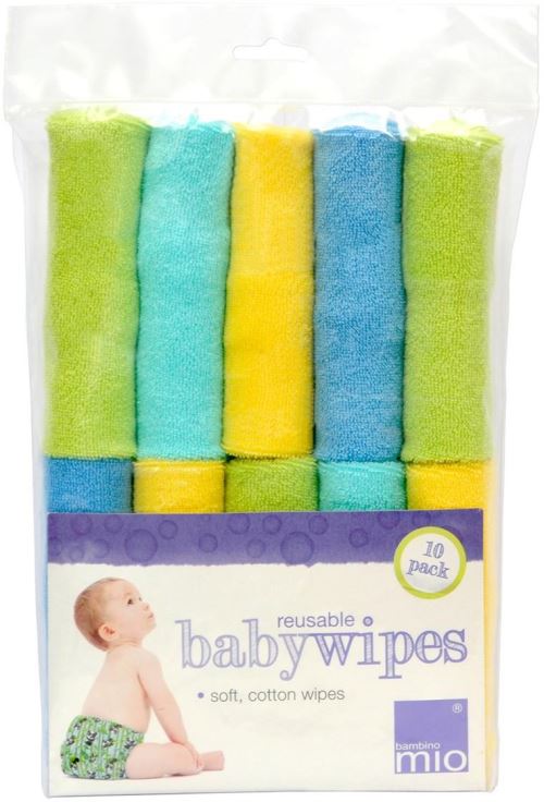 Bambino Mio Lot de 10 Lingettes Réutilisables