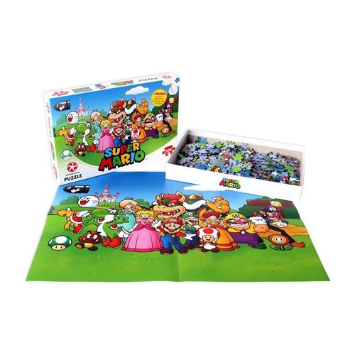 3€97 sur Puzzle 500 pièces Super Mario Winning Moves - 500-750