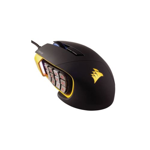 Corsair Gaming SCIMITAR PRO RGB MOBA/MMO - muis - USB - geel