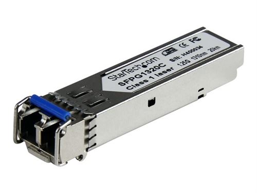 Startech.com Module Transceiver Sfp Mini-Gbic Fibre Optique Monomode Lc Gigabit Ddm, Compatible Cisco - Émetteur-Récepteur Sfp 1310Nm 20Km - Module Transmetteur Sfp (Mini-Gbic) - 1Gbe - 1000Base-Lh - Mode Unique Lc - Jusqu'à 20 Km - 1310 Nm - Pour P/N: