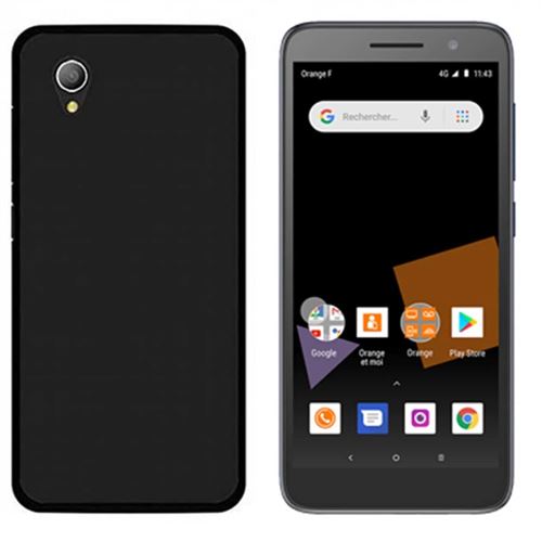 Coque pour Orange Rise 54, Protection antichocs souple Rise 54 -Noir
