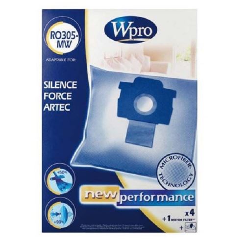 Sacs Aspirateur 4 Sacs + 1Fm Compatible Silence Force pour Aspirateur Rowenta - 1926551